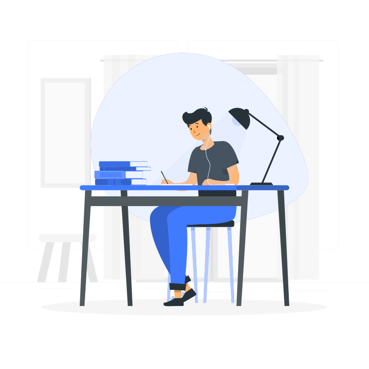 Illustration of a student